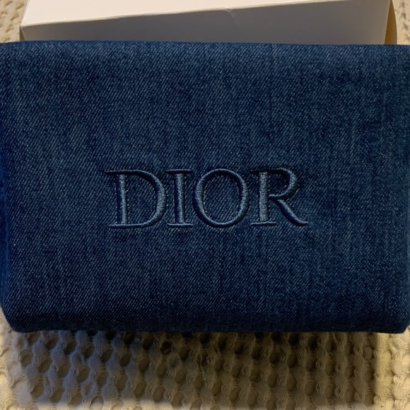 Dior Handbags - Dior Indigo Denim Clutch